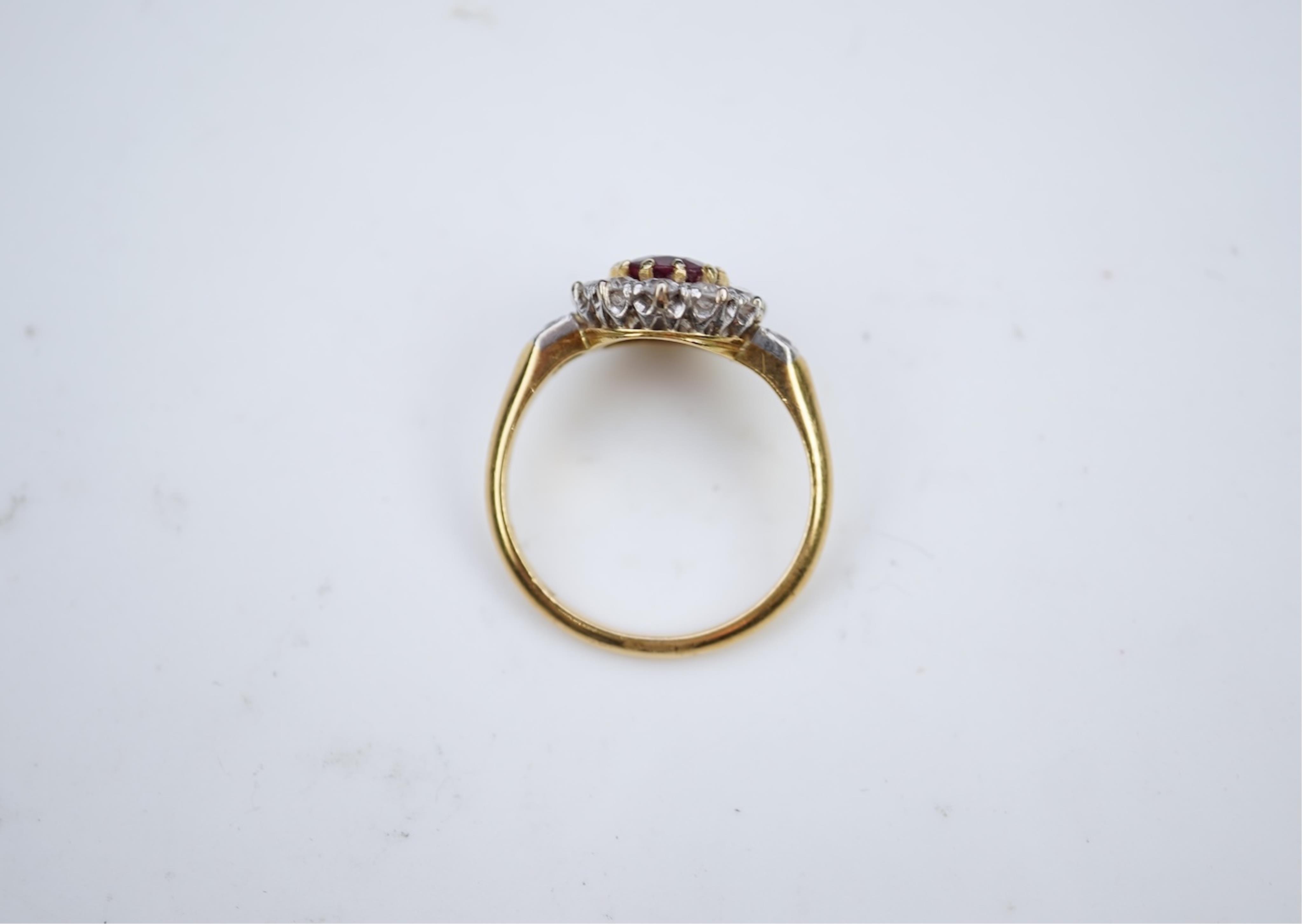 A ruby and diamond ring, circa 1900
